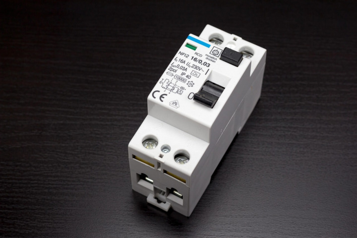 circuit breaker panel closeup